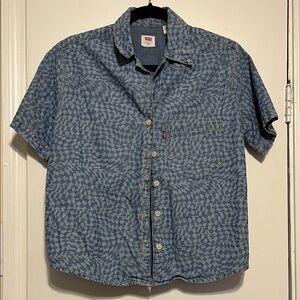 Levi's Blue Patterned shirt